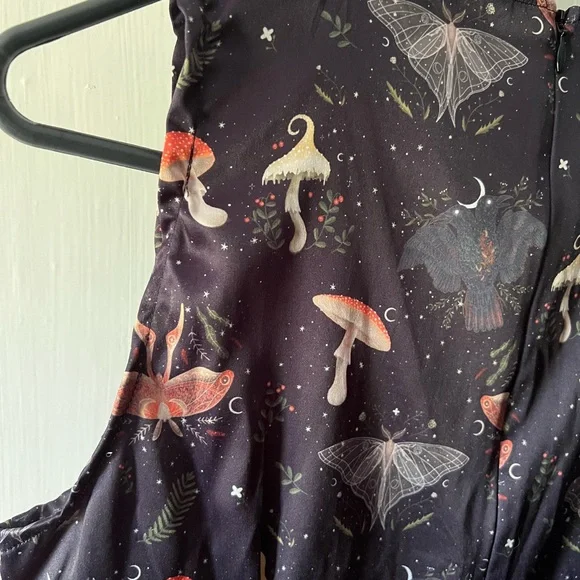 Disturbia Black Dress with Celestial Print - Picture 6 of 6